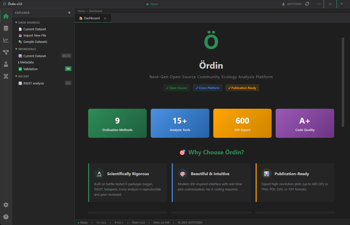 Ördin Main Interface